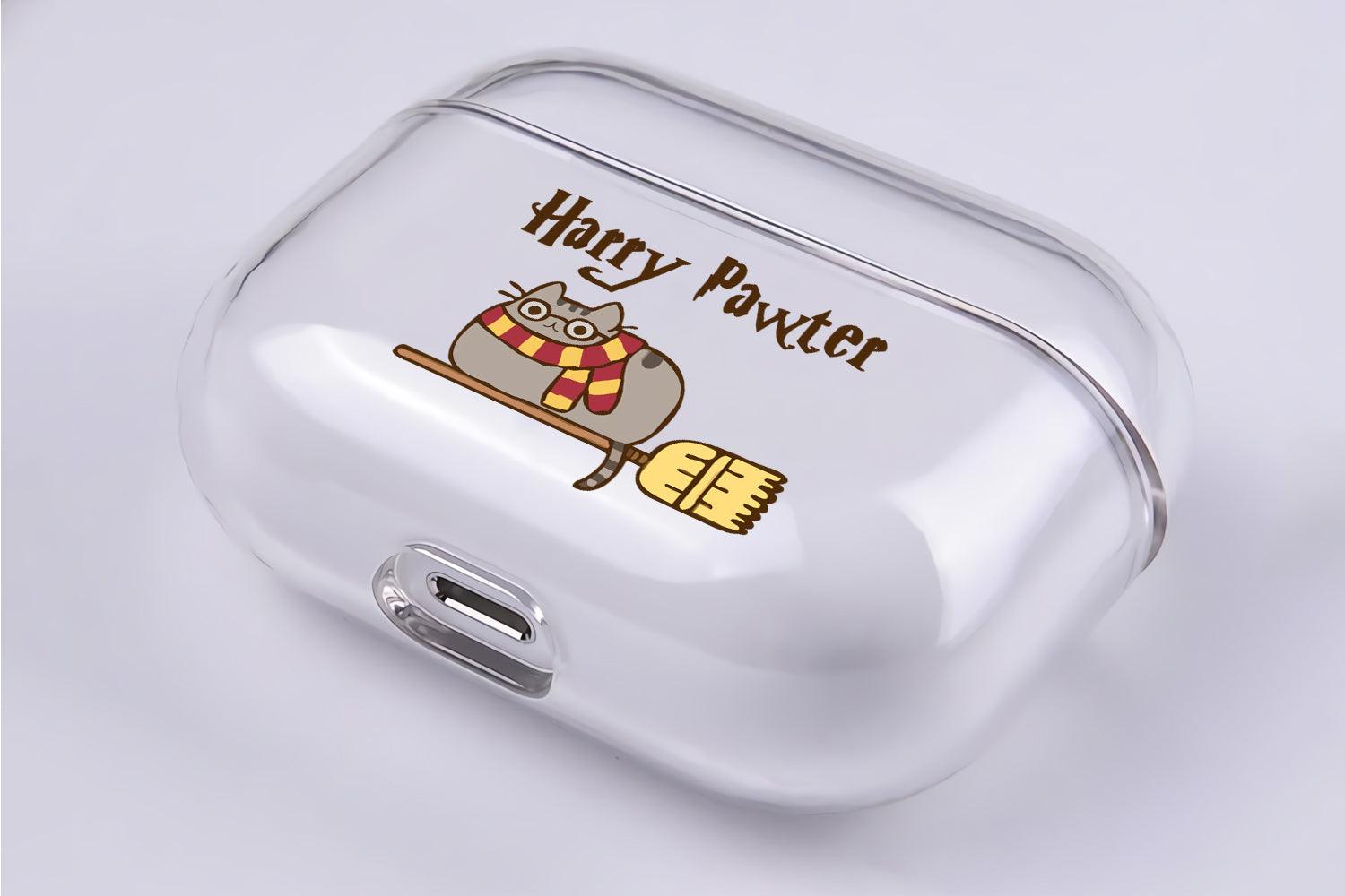 Cute Cat Harry Pawter Protective Clear Case Cover For Apple Airpod Pro 2-Xtracase