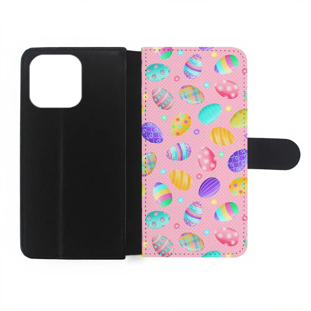 Cute Easter Pastel Eggs iPhone 13 Pro Case-Flip Wallet Case-Xtracase