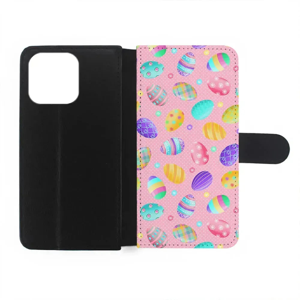 Cute Easter Pastel Eggs iPhone 15 Pro Max Case-Flip Wallet Case-Xtracase