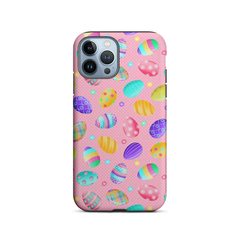 Cute Easter Pastel Eggs iPhone 13 Pro Case-2 in 1 Tough Case-Xtracase