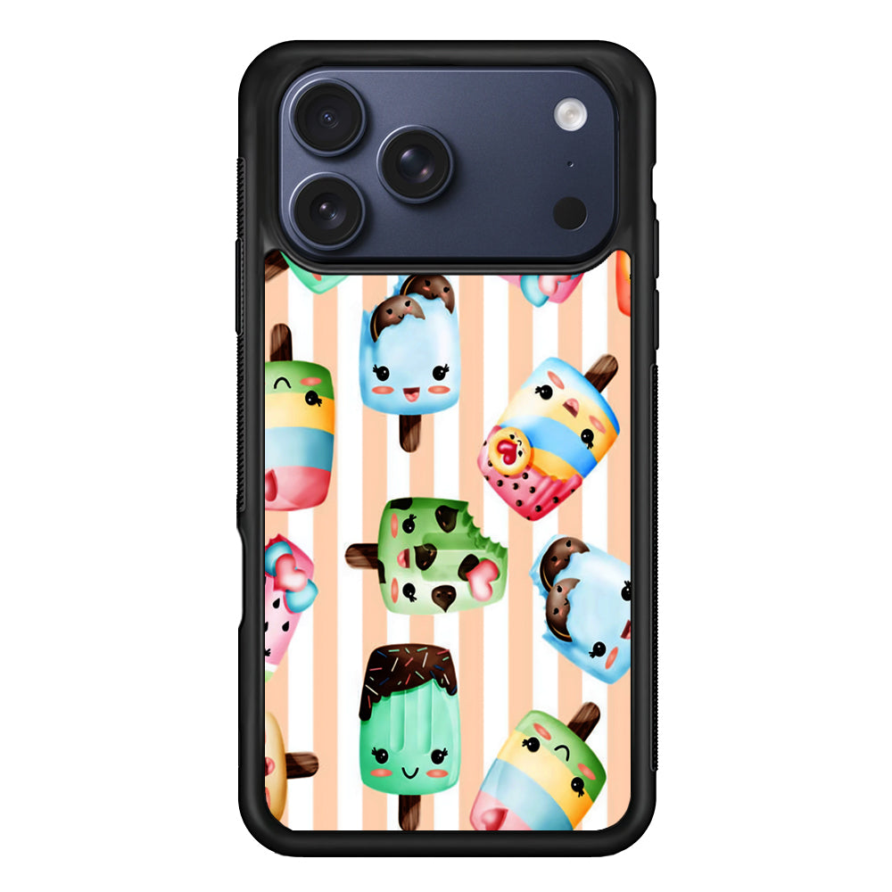 Cute Face Ice Cream Stick iPhone 17 Pro Case - Xtracase