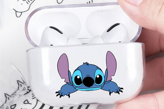 Cute Face Stitch Protective Clear Case Cover For Apple Airpod Pro-Xtracase