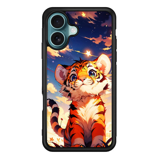 Cute Little Tiger in The Forest iPhone 16 Plus Case - Xtracase