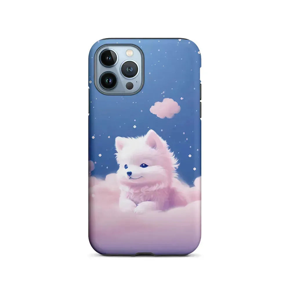 Cute Puppies Dog Dreamy iPhone 15 Pro Max Case-2 in 1 Tough Case-Xtracase