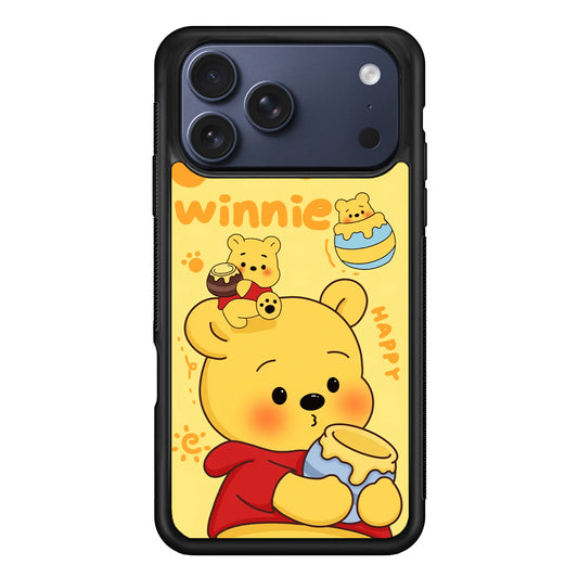 Cute Winnie The Pooh Happy iPhone 17 Pro Case - Xtracase