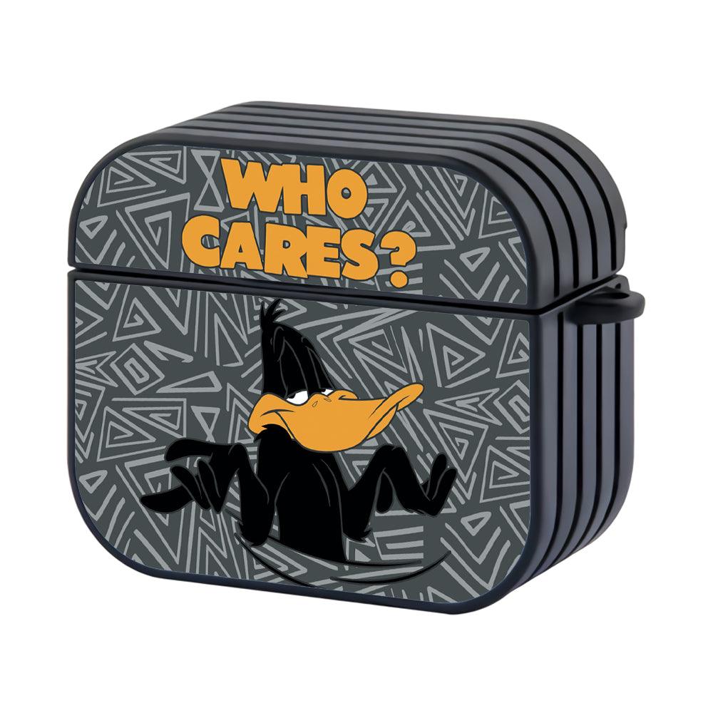 Daffy Duck Indifferent Hard Plastic Case Cover For Apple Airpods 3-Xtracase
