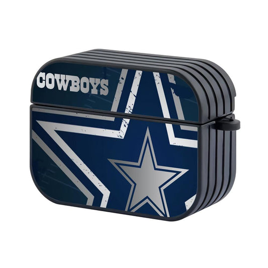 Dallas Cowboys NFL Layered Bright Star Hard Plastic Case Cover For Apple Airpods Pro 2-Xtracase