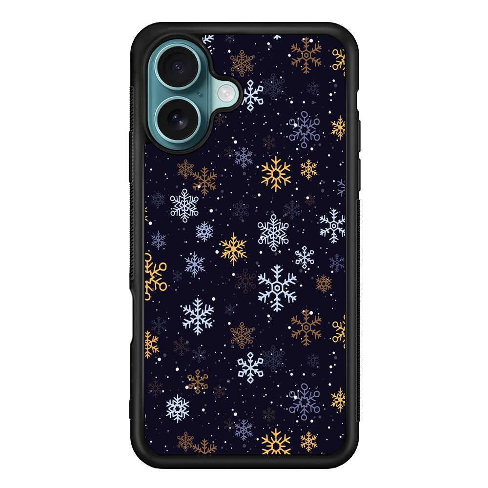 Dark Blue Yellow Winter iPhone 16 Plus Case - Xtracase