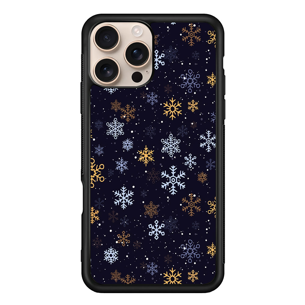 Dark Blue Yellow Winter iPhone 16 Pro Case - iPhone 16 Pro