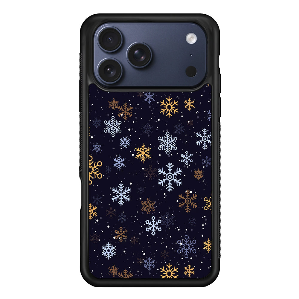 Dark Blue Yellow Winter iPhone 17 Pro Case - Xtracase