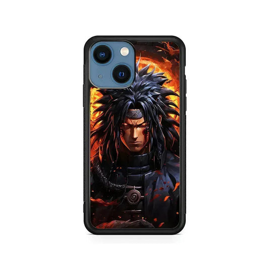 Dark Madara Uchiha iPhone 13 Mini Case-Rubber / Black (2D Case)-Xtracase