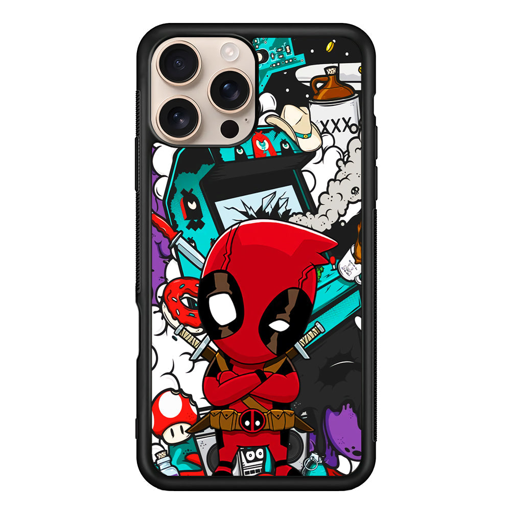 Deadpoll Destroy Game Station iPhone 16 Pro Max Case - iPhone 16 Pro Max