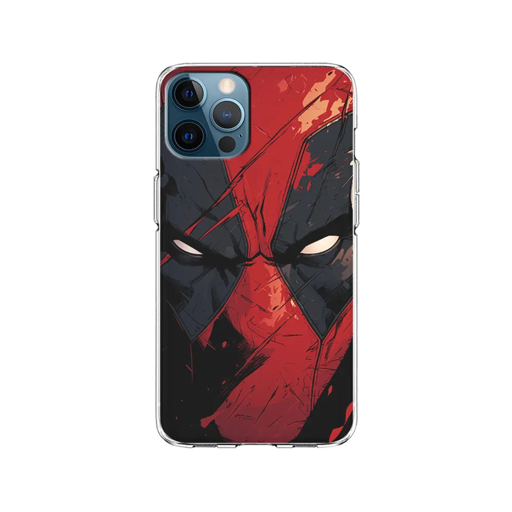 Deadpool Face iPhone 13 Pro Case-Clear Soft Case-Xtracase