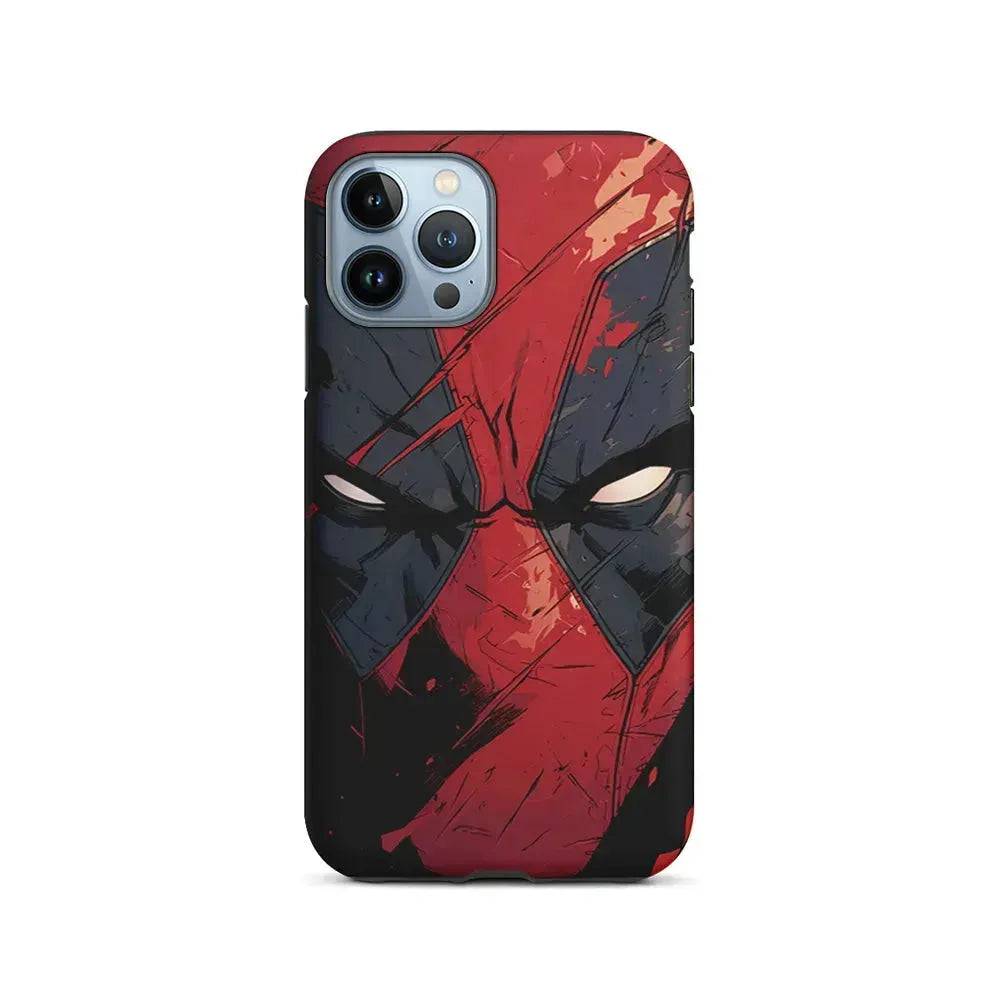 Deadpool Face iPhone 15 Pro Max Case-2 in 1 Tough Case-Xtracase
