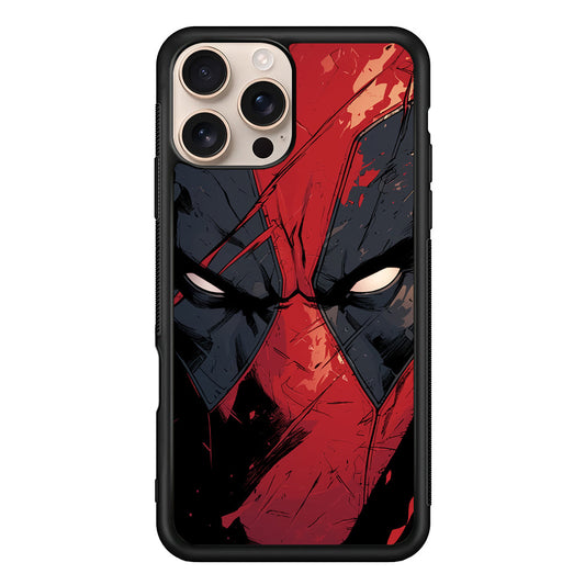 Deadpool Face iPhone 16 Pro Max Case - iPhone 16 Pro Max