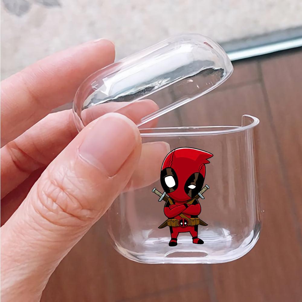 Deadpool Little Cute Protective Clear Case Cover For Apple Airpods-Xtracase