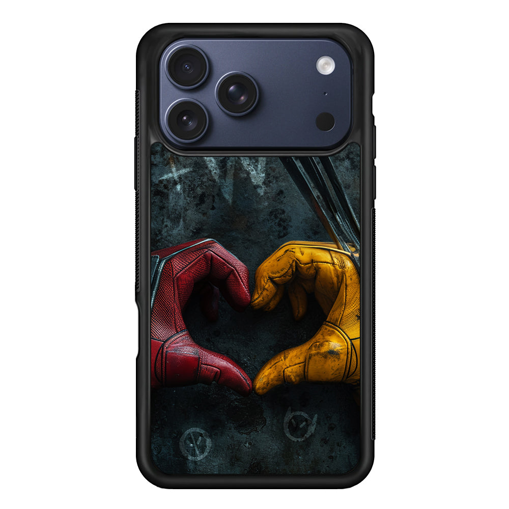Deadpool and Wolverine Symbol of Love iPhone 17 Pro Case - Xtracase