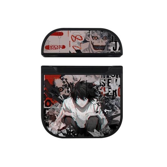 Death Note Blank Gaze Full of Power Hard Plastic Case Cover For Apple Airpods-Xtracase
