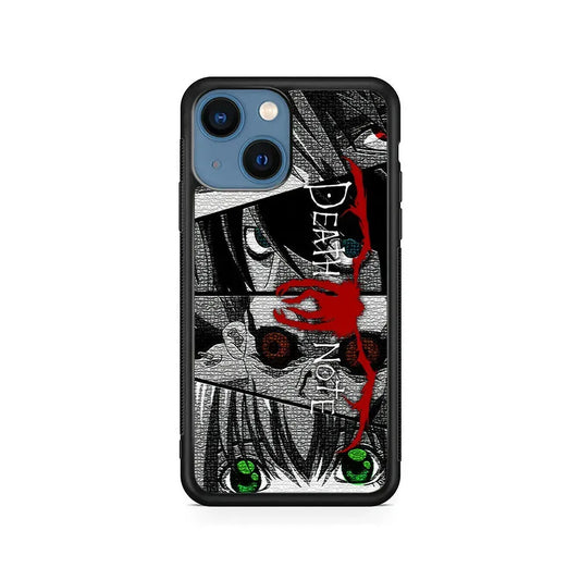 Death Note Collection of The Eye iPhone 13 Mini Case-Rubber / Black (2D Case)-Xtracase