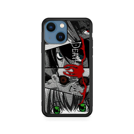 Death Note Collection of The Eye iPhone 15 Plus Case-Rubber / Black (2D Case)-Xtracase