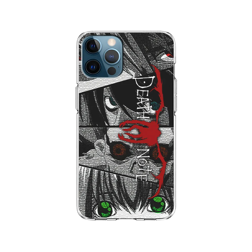 Death Note Collection of The Eye iPhone 13 Pro Case-Clear Soft Case-Xtracase