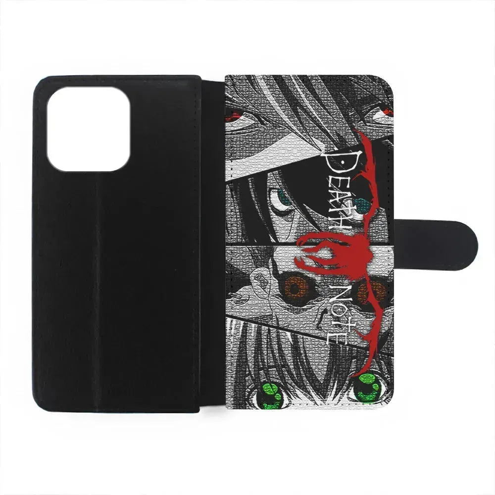 Death Note Collection of The Eye iPhone 15 Pro Max Case-Flip Wallet Case-Xtracase