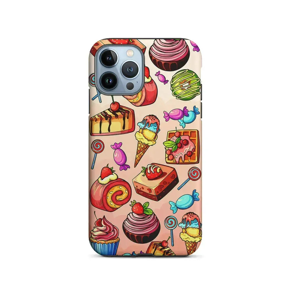 Delicious Colorful Sweets Collection iPhone 15 Pro Max Case-2 in 1 Tough Case-Xtracase