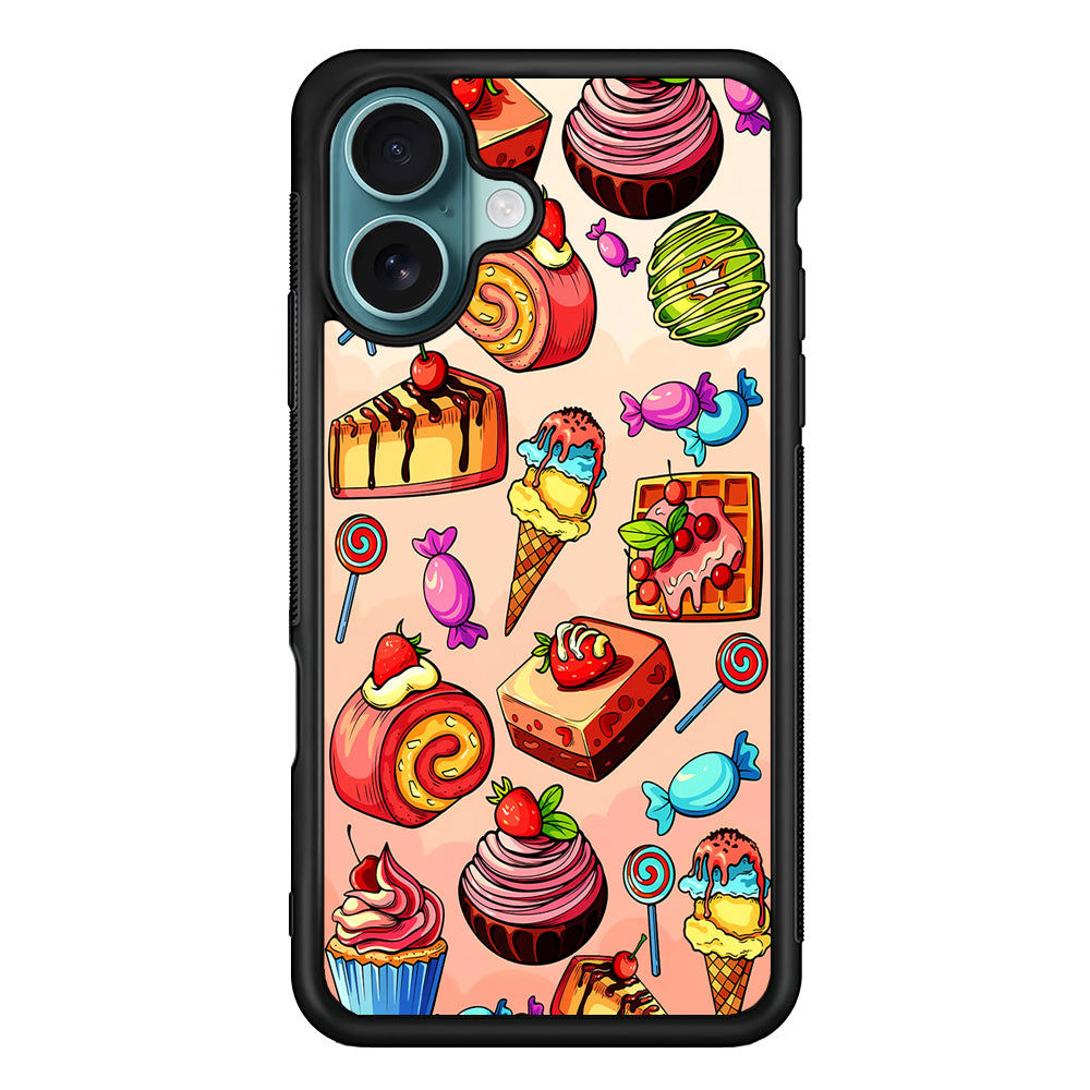 Delicious Colorful Sweets Collection iPhone 16 Case - Xtracase