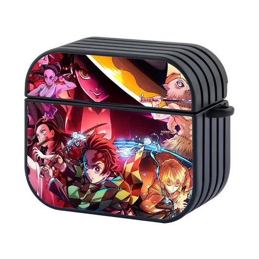 Demon Slayer Against The Strong Enemies Hard Plastic Case Cover For Apple Airpods 3-Xtracase