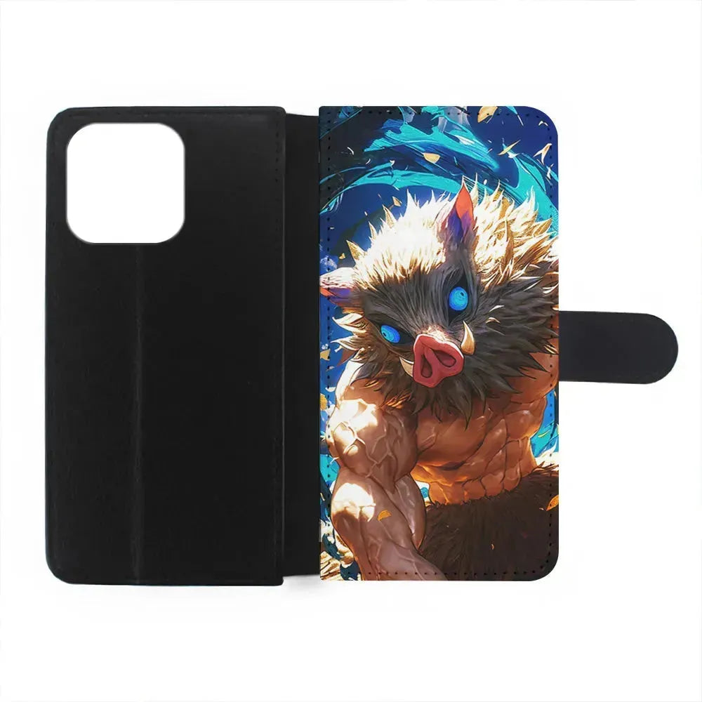 Demon Slayer Inosuke Wild Boar Mask iPhone 15 Pro Max Case-Flip Wallet Case-Xtracase