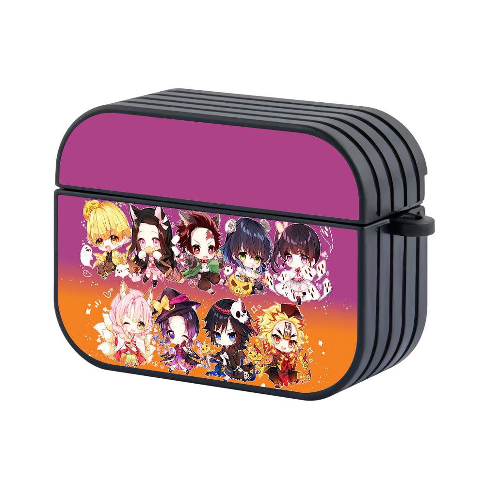 Demon Slayer Kimetsu no Yaiba Chibi Hard Plastic Case Cover For Apple Airpods Pro 2-Xtracase