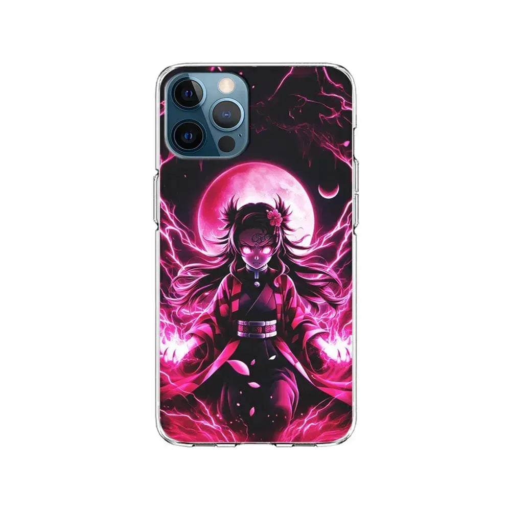 Demon Slayer Nezuko Battle Mode iPhone 15 Pro Max Case-Clear Soft Case-Xtracase