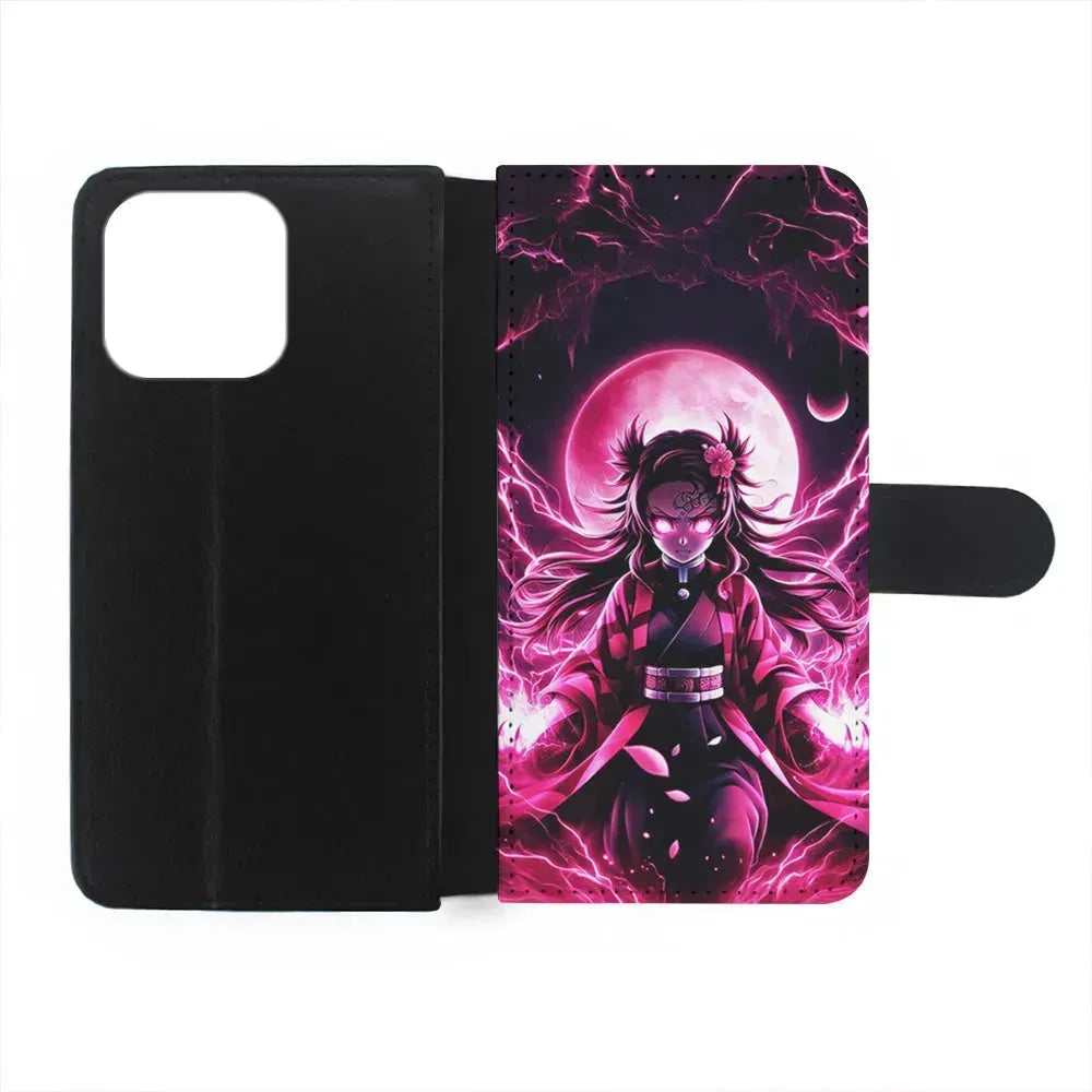 Demon Slayer Nezuko Battle Mode iPhone 15 Pro Max Case-Flip Wallet Case-Xtracase