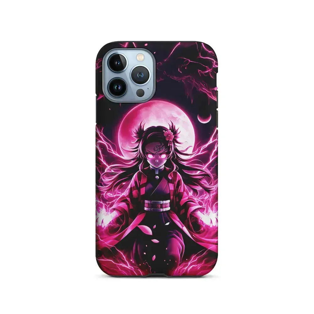 Demon Slayer Nezuko Battle Mode iPhone 15 Pro Max Case-2 in 1 Tough Case-Xtracase