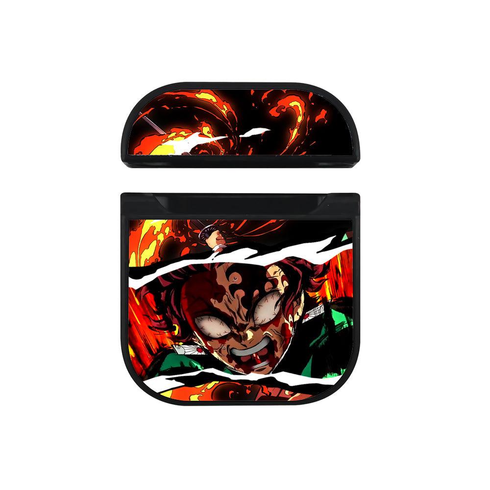Demon Slayer Tanjiro Vengeance Hard Plastic Case Cover For Apple Airpods-Xtracase