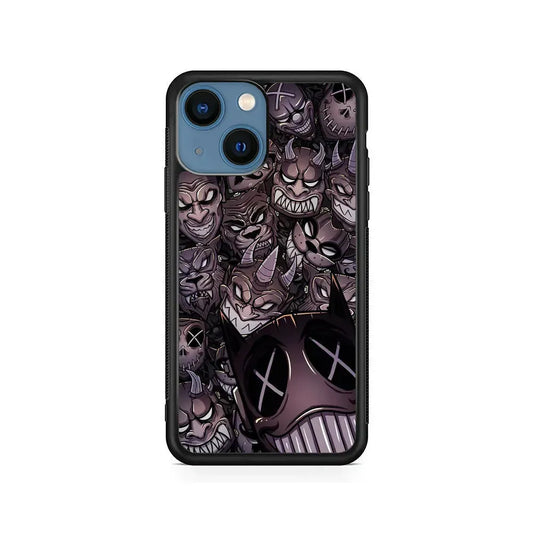 Demons from Underground iPhone 13 Mini Case-Rubber / Black (2D Case)-Xtracase
