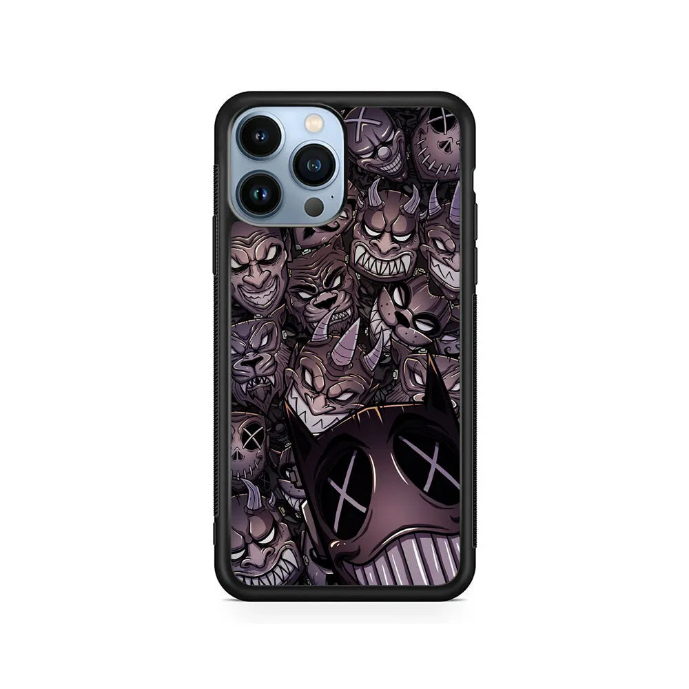 Demons from Underground iPhone 14 Pro Case-Rubber / Black (2D Case)-Xtracase