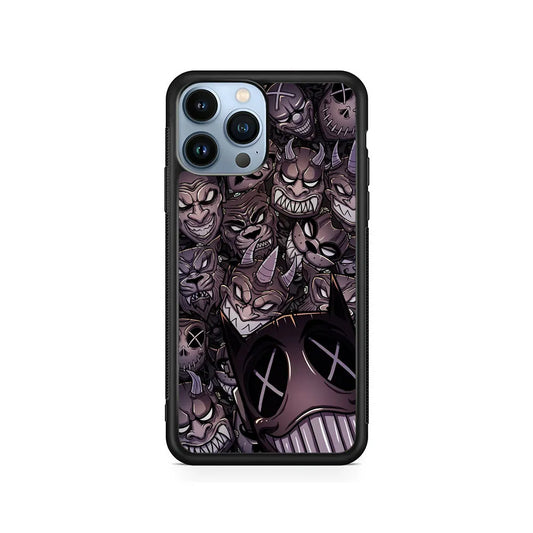 Demons from Underground iPhone 14 Pro Case-Rubber / Black (2D Case)-Xtracase