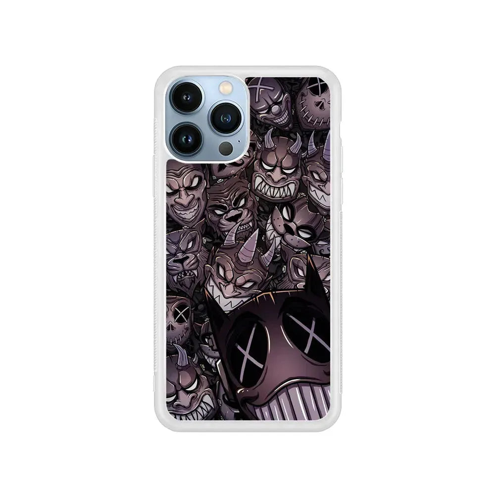 Demons from Underground iPhone 15 Pro Max Case-Rubber / White (2D Case)-Xtracase