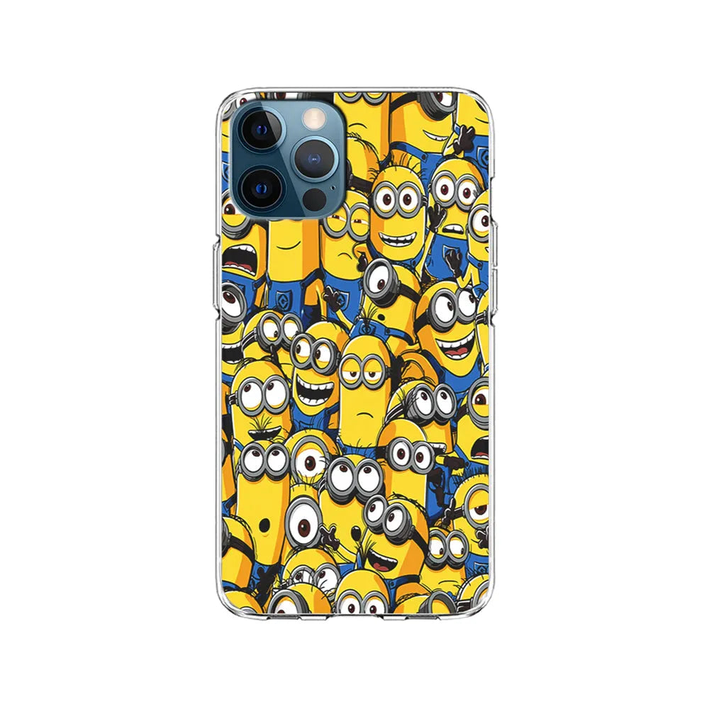 Despicable Me Army of Minions iPhone 13 Pro Max Case-Clear Soft Case-Xtracase