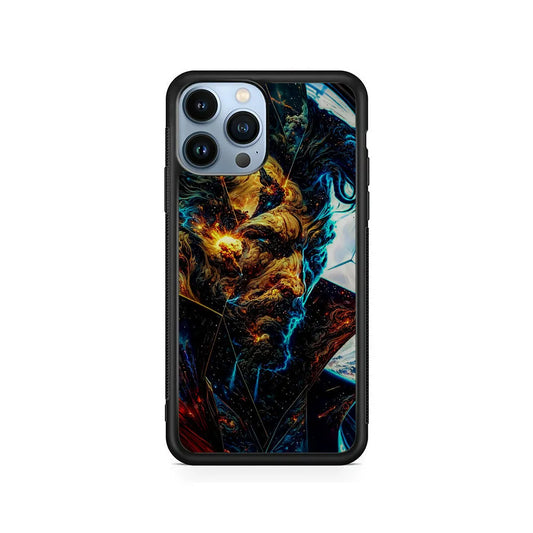 Doctor Strange Cosmic Art iPhone 13 Pro Max Case-Rubber / Black (2D Case)-Xtracase