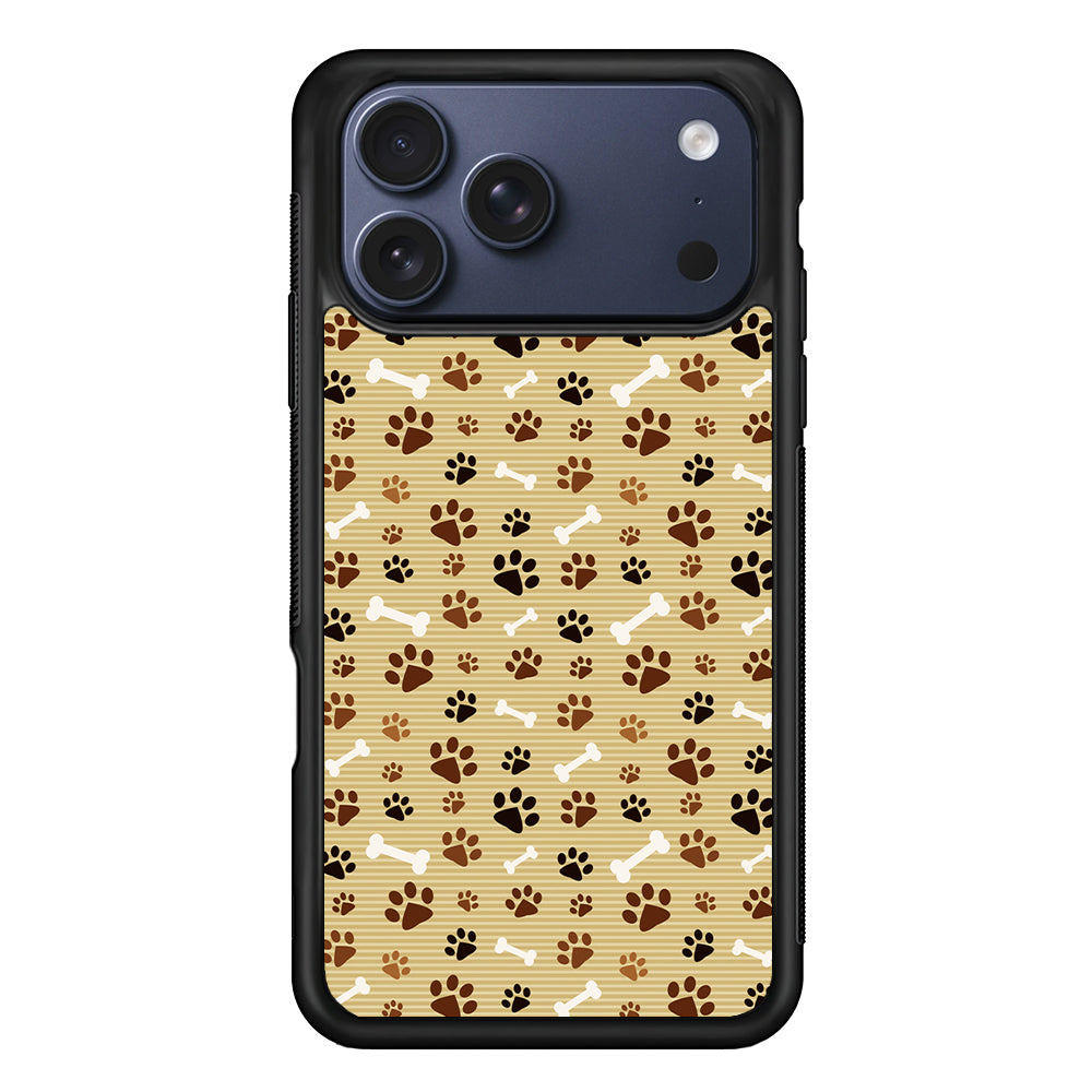 Dog Paw Print and Bones iPhone 17 Pro Case - Xtracase