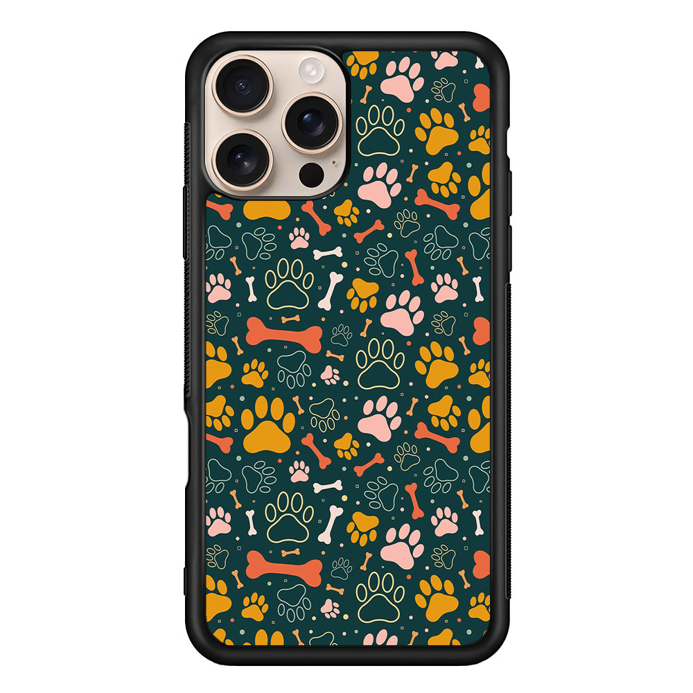 Dog Tracks and Bones iPhone 16 Pro Case - iPhone 16 Pro