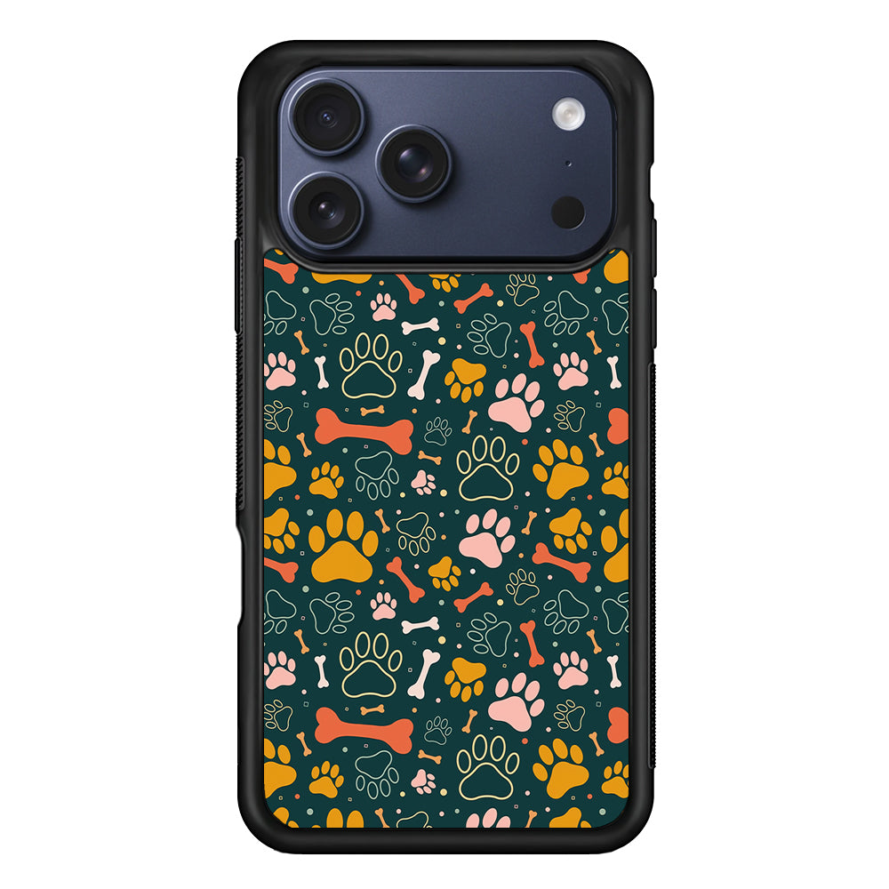 Dog Tracks and Bones iPhone 17 Pro Case - Xtracase