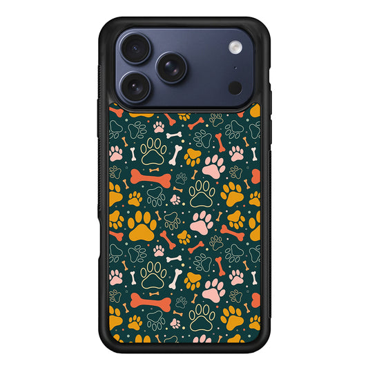 Dog Tracks and Bones iPhone 17 Pro Case - Xtracase