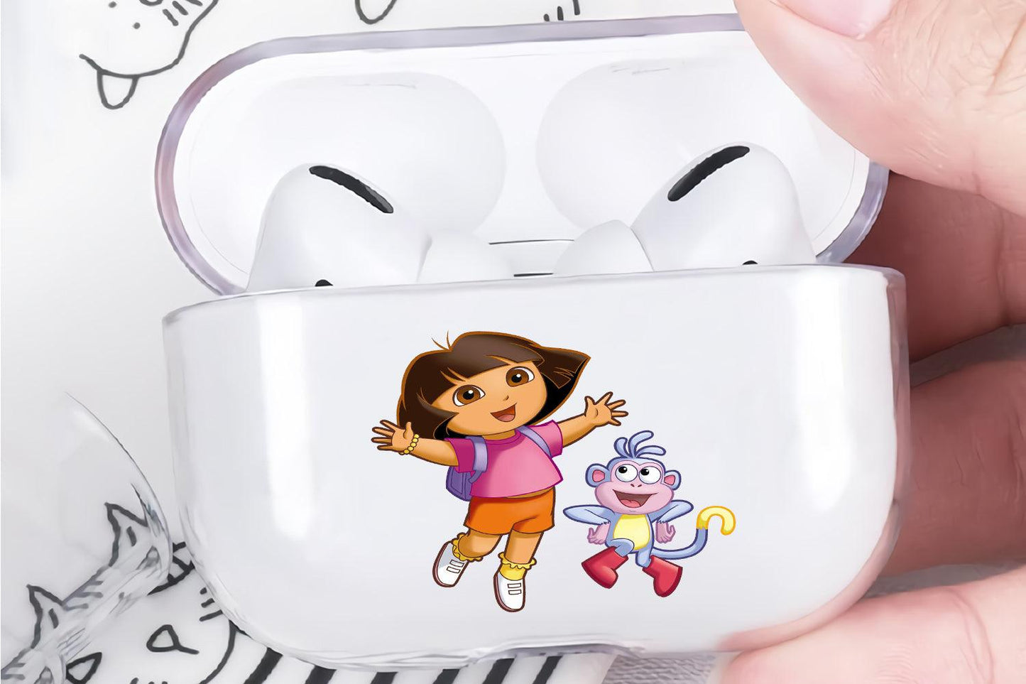 Dora and Boots Protective Clear Case Cover For Apple Airpod Pro 2-Xtracase