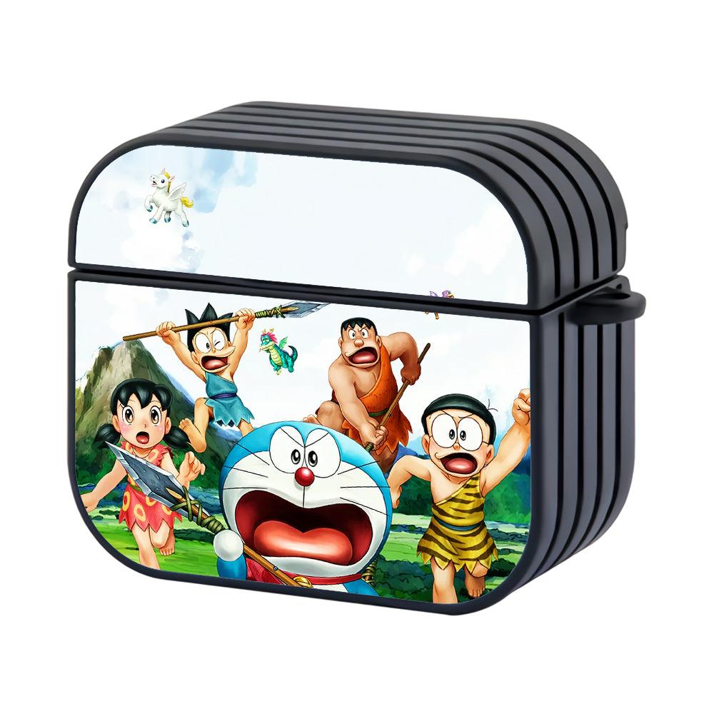 Doraemon in Ancient Times Hard Plastic Case Cover For Apple Airpods 3-Xtracase