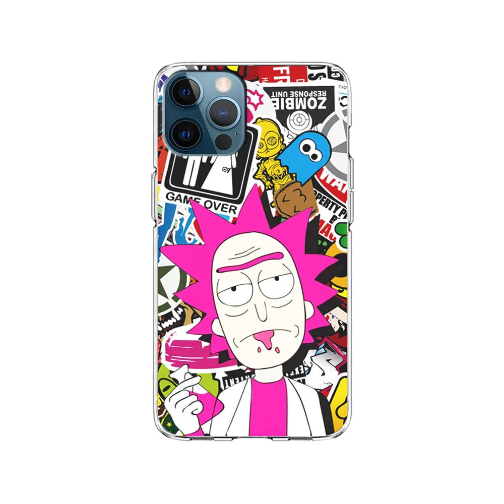 Dr Rick Sanchez Scientist iPhone 14 Pro Case-Clear Soft Case-Xtracase