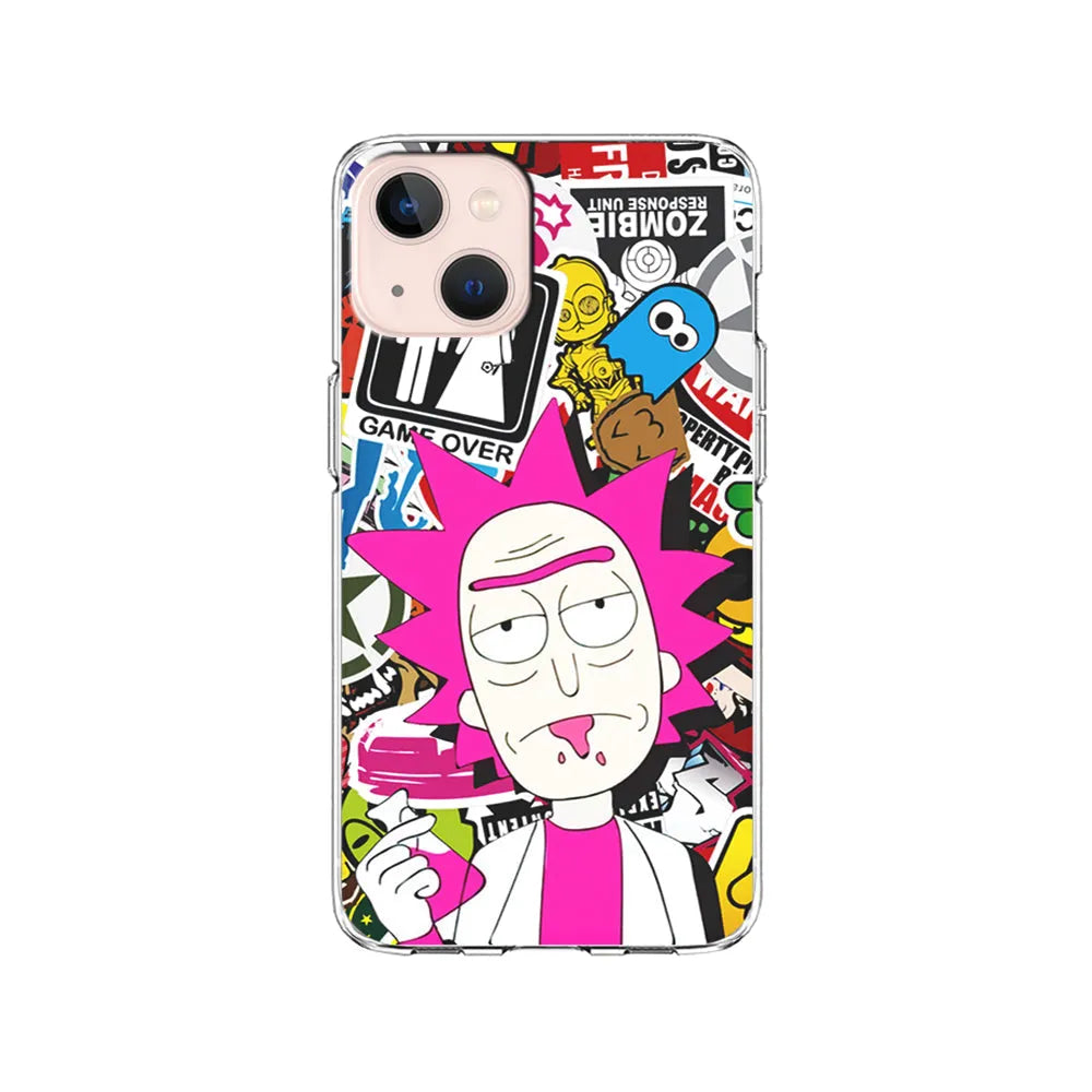 Dr Rick Sanchez Scientist iPhone 15 Case-Clear Soft Case-Xtracase