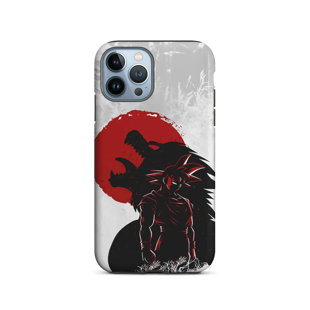 Dragon Ball Goku Red Moon iPhone 13 Pro Case-2 in 1 Tough Case-Xtracase